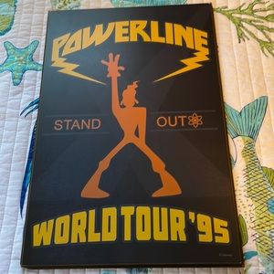 Disney Goofy Movie Powerline wooden wall art